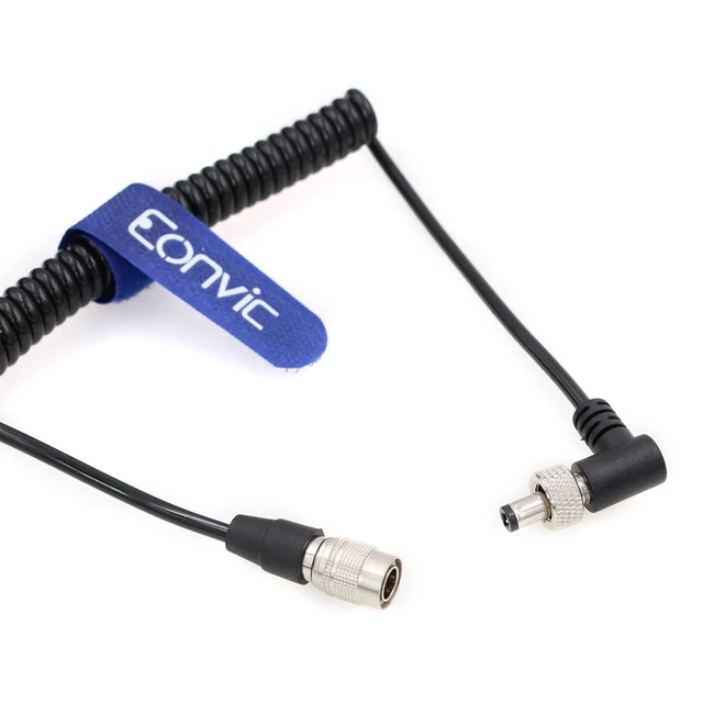 Alt view image 3 of 4 - 12V Power Cable for Video Devices E5 E7 Monitor Zoom F8 Hirose 4 Pin Male to Locking DC 2.1mm