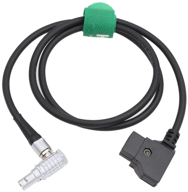 Main image of Right Angle 7 Pin Power Cable for Tilta Nucleus M Motor D-tap 1M for Flycam Zest Pro V-Mount Battery