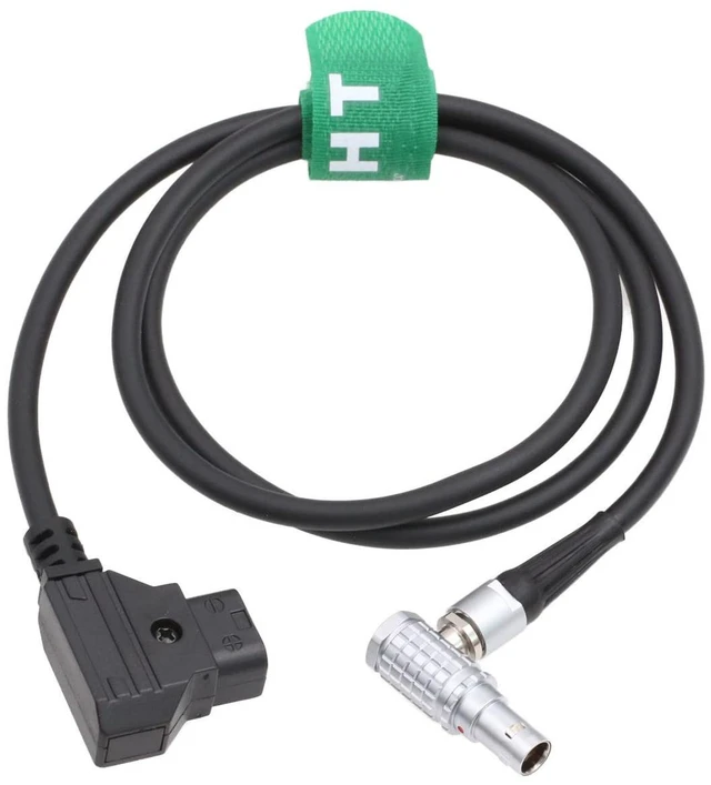 Alt view image 2 of 4 - Right Angle 7 Pin Power Cable for Tilta Nucleus M Motor D-tap 1M for Flycam Zest Pro V-Mount Battery