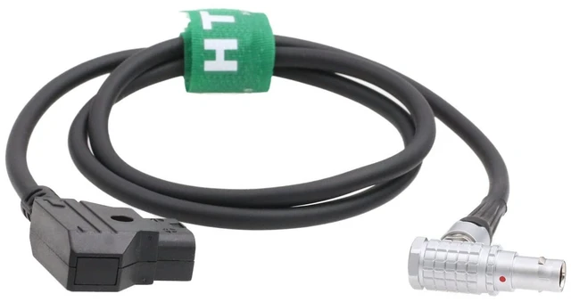 Alt view image 4 of 4 - Right Angle 7 Pin Power Cable for Tilta Nucleus M Motor D-tap 1M for Flycam Zest Pro V-Mount Battery