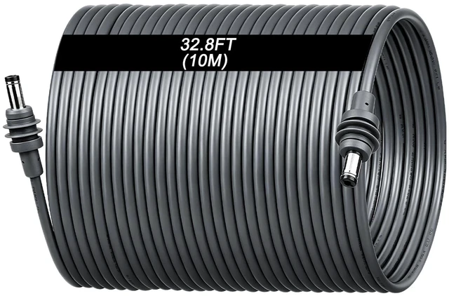 Main image of 18AWG DC Power Cable for Starlink Mini - 32.8ft (10M) | Waterproof, Durable, Low Voltage Drop, DC Male to Male