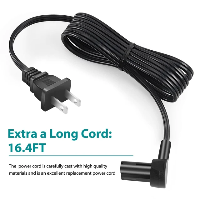 Alt view image 6 of 6 - 18 AW Power Cord for Sonos Era 100 and Era 300 Speakers, Sonos Beam Gen 2 Soundbar, RAY, ARC, SUB (GEN 3), SUB-Mini, AMP, Beam, Play Base, Five, PLAY5 (GEN 2) - Black Power Cable (16-Foot)