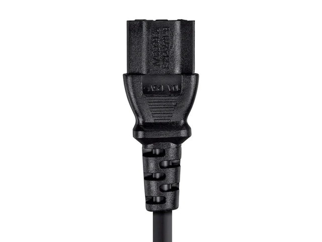 Alt view image 5 of 6 - Power Cord - IEC 60320 C20 to IEC 60320 C13, 15 Amp, 1875 Watt, 3-Prong, 14AWG, 6 Feet, Black, 25 Feet
