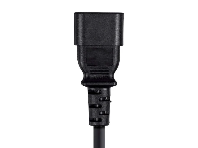 Alt view image 6 of 6 - Power Cord - IEC 60320 C20 to IEC 60320 C13, 15 Amp, 1875 Watt, 3-Prong, 14AWG, 6 Feet, Black, 25 Feet