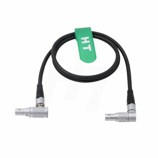 Main image of Power Cable for Z CAM E2-F6 E2-F8 E2-S6 camera Rotatable 2 pin to Tilta Nucleus M 7 pin Right Angle 80cm