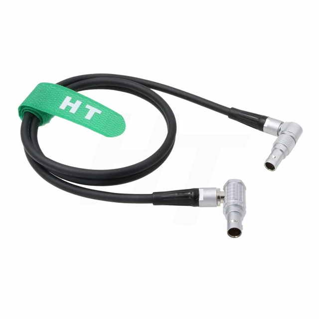 Alt view image 3 of 5 - Power Cable for Z CAM E2-F6 E2-F8 E2-S6 camera Rotatable 2 pin to Tilta Nucleus M 7 pin Right Angle 80cm