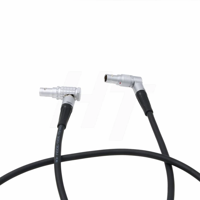 Alt view image 4 of 5 - Power Cable for Z CAM E2-F6 E2-F8 E2-S6 camera Rotatable 2 pin to Tilta Nucleus M 7 pin Right Angle 80cm