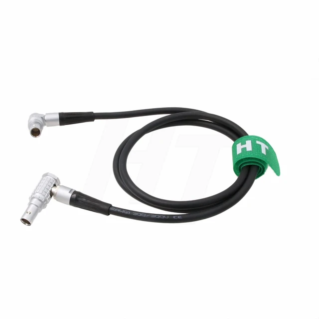 Alt view image 5 of 5 - Power Cable for Z CAM E2-F6 E2-F8 E2-S6 camera Rotatable 2 pin to Tilta Nucleus M 7 pin Right Angle 80cm