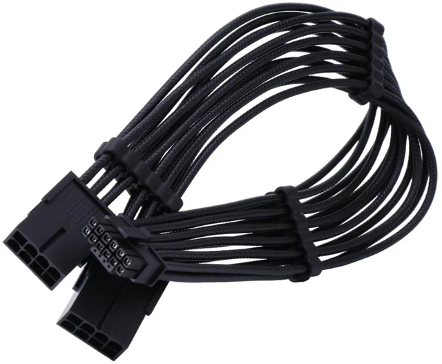 Main image of for RTX4000 Series 2X 8Pin Female to PCIE 5.0 12+4 16Pin Video Card Cable 12VHPWR PCIE 5.0 Straight/Elbow Head Cable