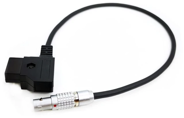 Main image of Teradek SmallHD ARRI RED Flexible Power Cable, D-tap to 0B 2-Pin Male Plug Form Gold Mount V-Mount Dtap to Transvideo Monitor