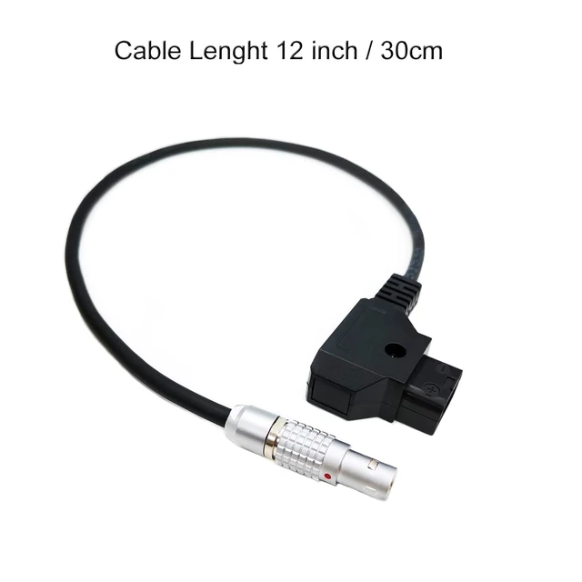 Alt view image 4 of 7 - Teradek SmallHD ARRI RED Flexible Power Cable, D-tap to 0B 2-Pin Male Plug Form Gold Mount V-Mount Dtap to Transvideo Monitor