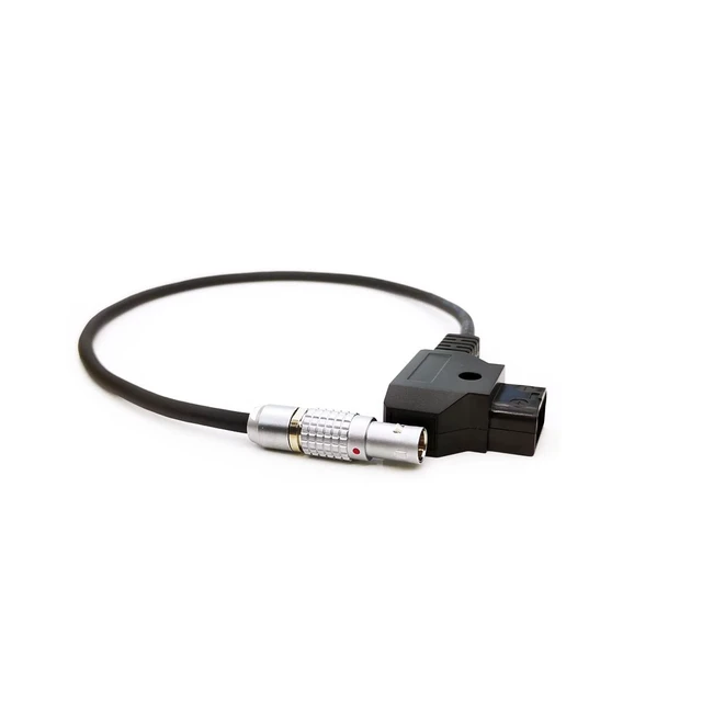 Alt view image 7 of 7 - Teradek SmallHD ARRI RED Flexible Power Cable, D-tap to 0B 2-Pin Male Plug Form Gold Mount V-Mount Dtap to Transvideo Monitor
