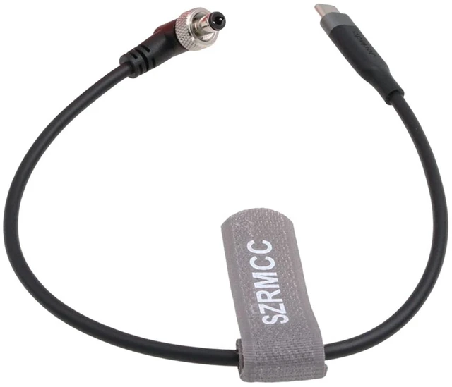 Alt view image 5 of 5 - 12V USB C Type-C to Locking DC 5.5x2.5mm Right Angle PD Trigger Power Cable for KiPRO LCD Atomos Ninja V Monitor