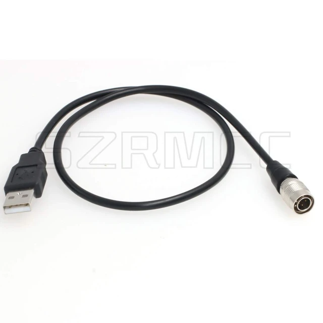 Alt view image 2 of 4 - USB to Hirose 4 pin Male Power Cable for Zoom F4 F8 Sound Devices 633 644 688 Recorders (30cm)