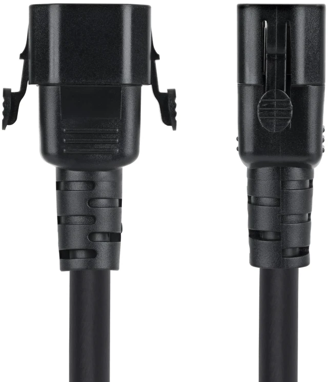 Alt view image 2 of 5 - 6ft Heavy Duty Extension Cord, 15A 250V, TAA (C14LC13L14G15ABK6FT) | Locking C14 to Locking C13, UL Listed, PDU Power Cable, 14AWG