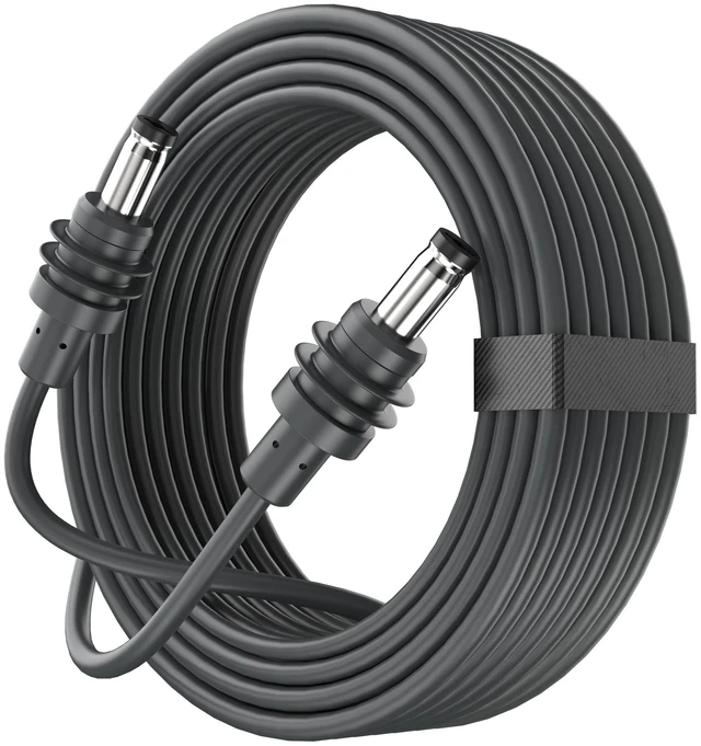 Main image of Starlink Mini DC Power Cable 32.8FT/10M, 18AWG Waterproof Replacement DC Power Cord, Male to Male Charging Cable, Starlink Mini Accessories, Ideal for RV, Van, Truck, Camping