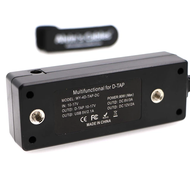 Alt view image 7 of 7 - Alvin's Cables D-tap Splitter Cable with Power Switch Male DTap to 4 Female D Tap 2 DC USB for V-Mount Battery for ARRI/RED Camera LCD Monitor LED Video Light Bidirectional Pluggable