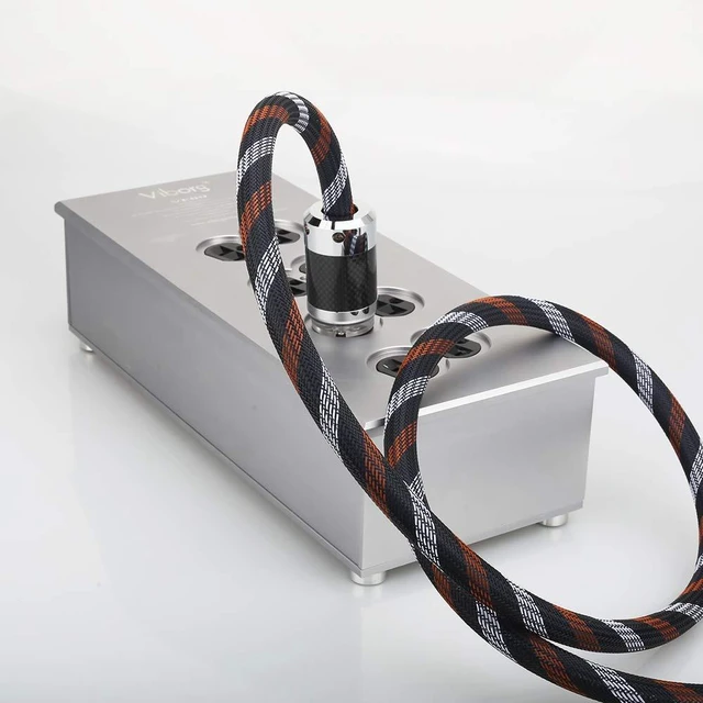 Alt view image 6 of 7 - Audiocrast HiFi Power Cord, 4.9FT/1.5M, 15MM, 125V 15A, Copper Shielding, OFC Conductor, Hi-End Audio AC Power Cable, Audiophile Power Wire with US Plug+IEC C15 Connector