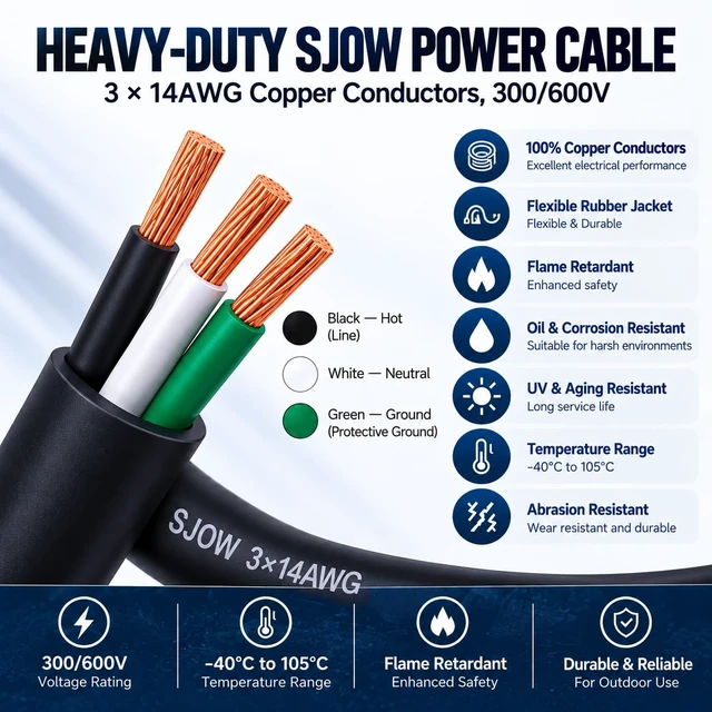 Alt view image 6 of 7 - Hand-Built Professional powerCON True1 SAC3MX to SAC3FX Power True 14WAG Extension IP65 Power Cable (15Feet)