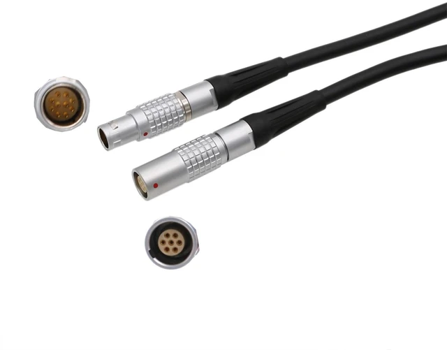 Alt view image 2 of 5 - Cable for B&K Microphone Preamplifier Type 3639 2270 2260 2250 Sound Level Meter, 1B 7-pin Female to 1B 10-pin Male 1m