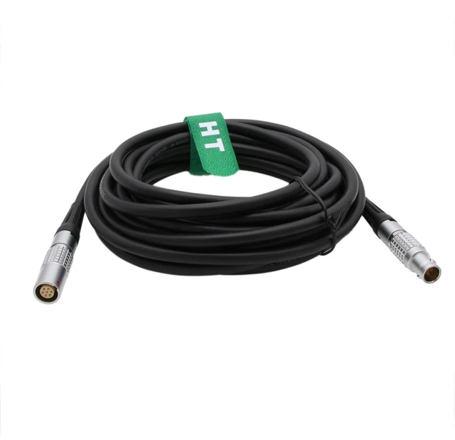 Alt view image 3 of 5 - Cable for B&K Microphone Preamplifier Type 3639 2270 2260 2250 Sound Level Meter, 1B 7-pin Female to 1B 10-pin Male 1m