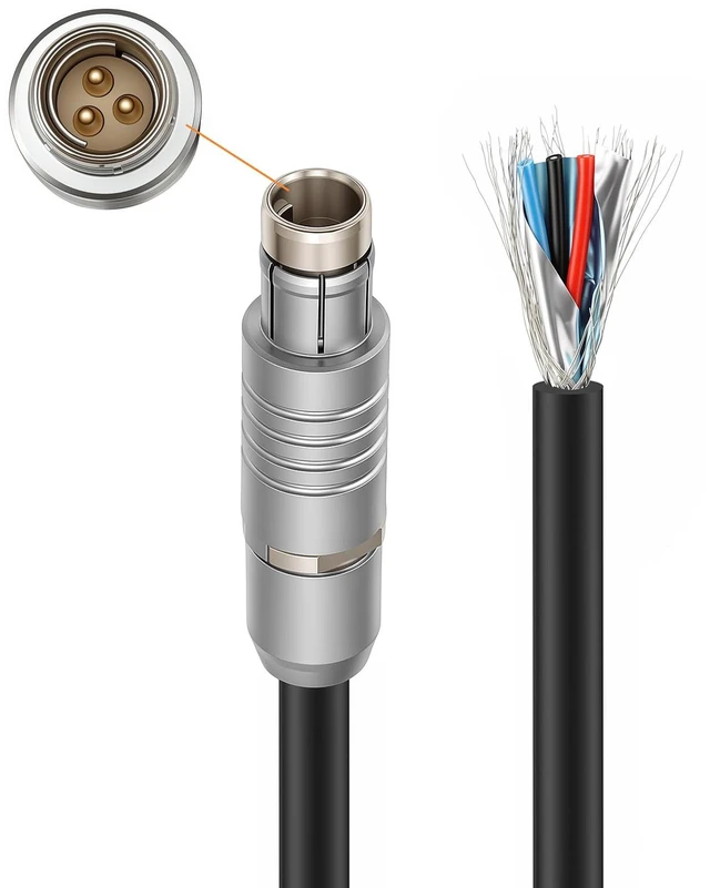 Main image of RS 3 Pin to Flying Leads Start Stop Trigger Power Cable for Arri Alexa