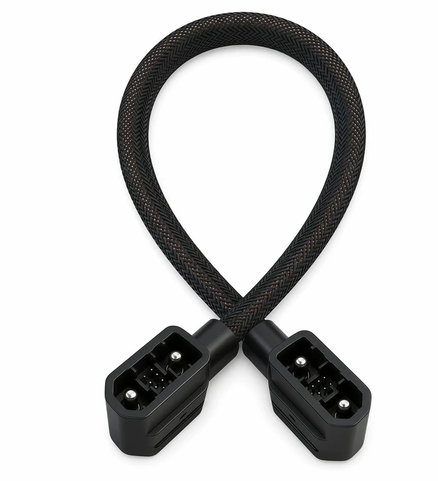 Main image of for EcoFlow Extra Battery Power Cord - 40-Inch Gray Braided Connection Cable for Delta Max, Delta 2, Delta 3 Series & Wave 2/3 -Not Compatible with Delta Pro/Pro 3/Ultra/3 Max
