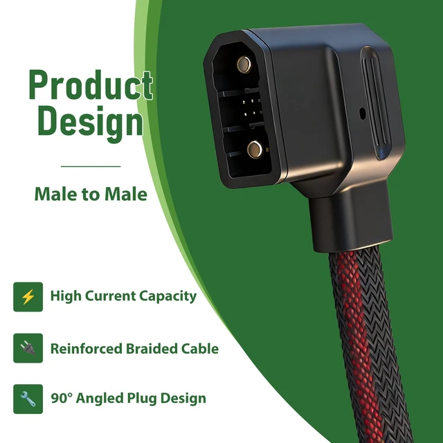 Alt view image 4 of 7 - for EcoFlow Extra Battery Power Cord - 40 Inch Gray Braided Connection Cable for Delta Max/Delta 2/Delta 3 Series & Wave 2/3, Incompatible with Pro/Pro 3/Ultra/3 Max