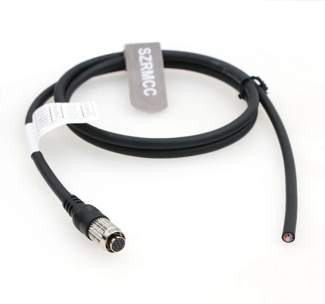Alt view image 4 of 5 - Hirose 8 Pin Female to Open End HR25-7TR-8S I/O Power Cable Cable for FLIR Allied Vision Mako GigE CCD DAHENG Imaging Industry Machine Vision Camera (3m/9.8ft)