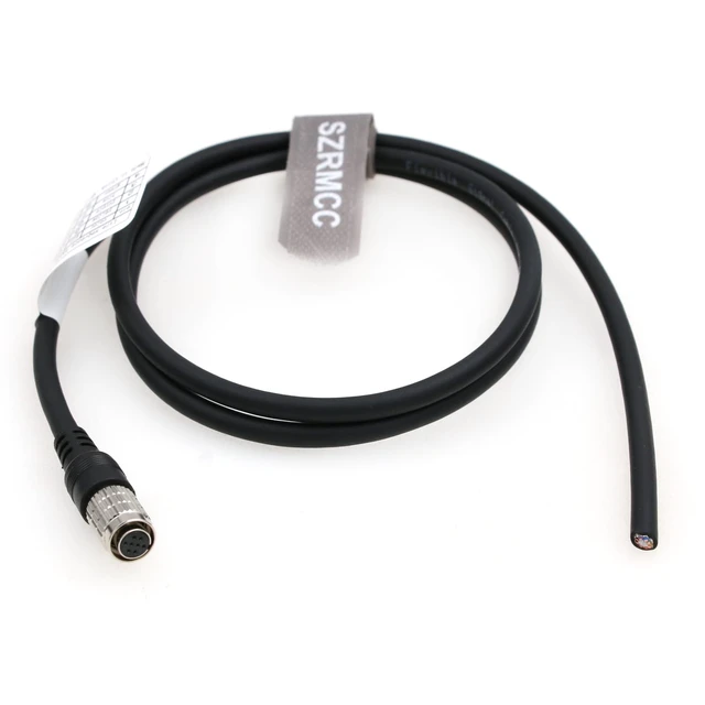 Alt view image 5 of 5 - Hirose 8 Pin Female to Open End HR25-7TR-8S I/O Power Cable Cable for FLIR Allied Vision Mako GigE CCD DAHENG Imaging Industry Machine Vision Camera (3m/9.8ft)