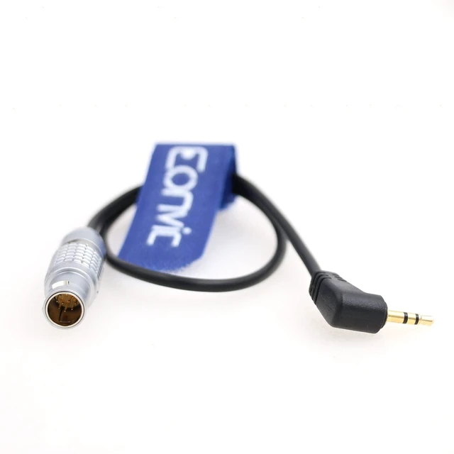 Alt view image 4 of 5 - Preston MDR 3/4 Run/Stop Cable for Sony FX6/9 10 Pin Male Right Angle to LANC 2.5mm TRS Right Angle (Straight 10 Pin)