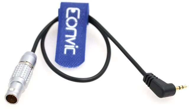Alt view image 5 of 5 - Preston MDR 3/4 Run/Stop Cable for Sony FX6/9 10 Pin Male Right Angle to LANC 2.5mm TRS Right Angle (Straight 10 Pin)