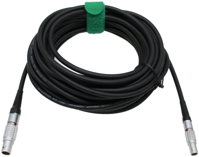 Alt view image 5 of 5 - Cable for Microphone Preamplifier Type 2673 2669-L, Brüel & Kjær 0B 7-pin Female to 1B 7-pin Male 1m