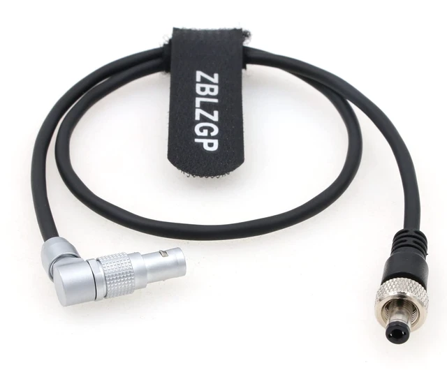 Alt view image 2 of 5 - Rotatable Elbow 2 Pin Male to Locking 2.5 DC Power Cable for ARRI Alexa Classic Z CAM E2 to Atomos Ninja V PIX-E5 PIX-E5H PIX-E7