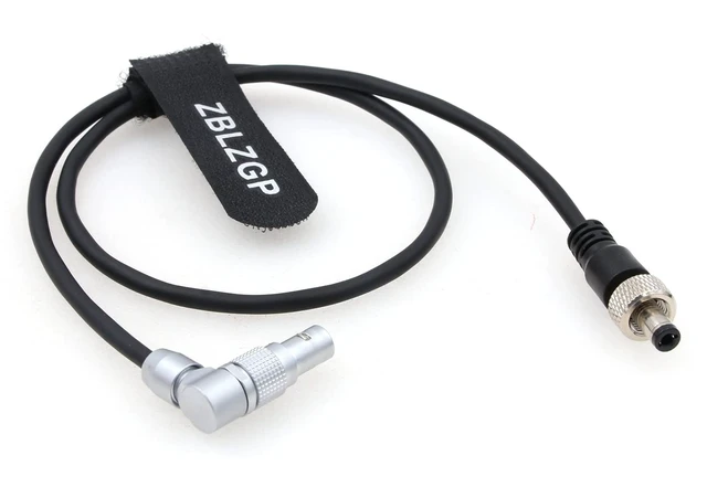 Alt view image 3 of 5 - Rotatable Elbow 2 Pin Male to Locking 2.5 DC Power Cable for ARRI Alexa Classic Z CAM E2 to Atomos Ninja V PIX-E5 PIX-E5H PIX-E7