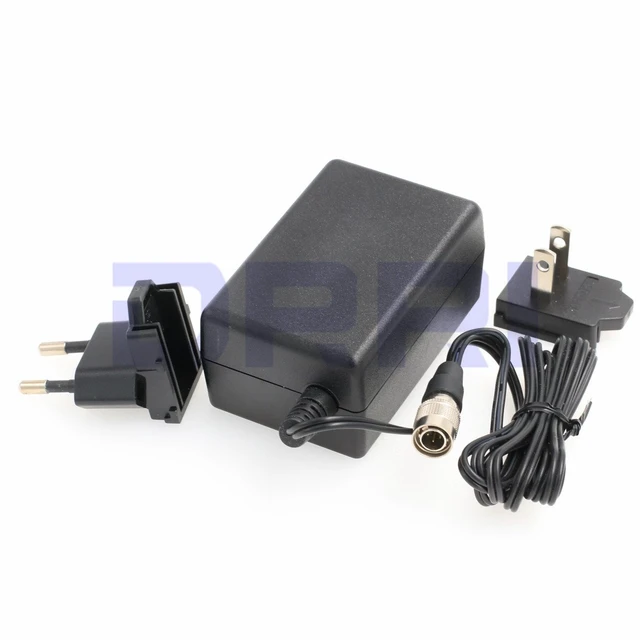 Alt view image 4 of 4 - 4 pin Male Hirose to Universal AC Power Adapter for Zoom F8 F4,Sound Devices 633 644 688
