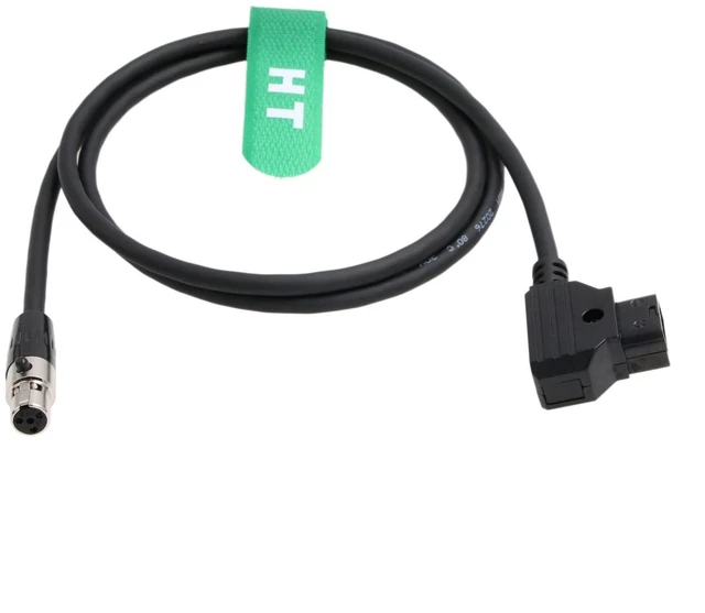Alt view image 2 of 4 - D-tap Power Cable Mini XLR 4 Pin for Alphatron EVF Viewfinder TVLogic VFM 055 056 058 F-10A F-7H LVM 074 SRM Field Monitor (1m)