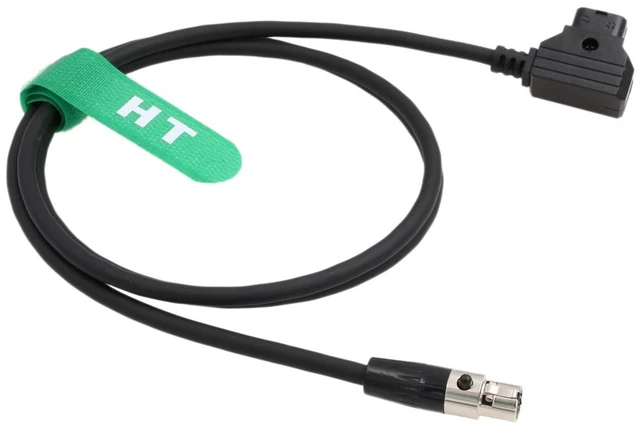 Alt view image 3 of 4 - D-tap Power Cable Mini XLR 4 Pin for Alphatron EVF Viewfinder TVLogic VFM 055 056 058 F-10A F-7H LVM 074 SRM Field Monitor (1m)