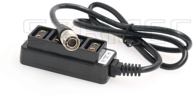 Alt view image 2 of 4 - Hirose 4 Pin 12V Power Out to 4 D tap Splitter P tap Splitter Cable for Sony F5 F55 FS7 Camera (24''inch)