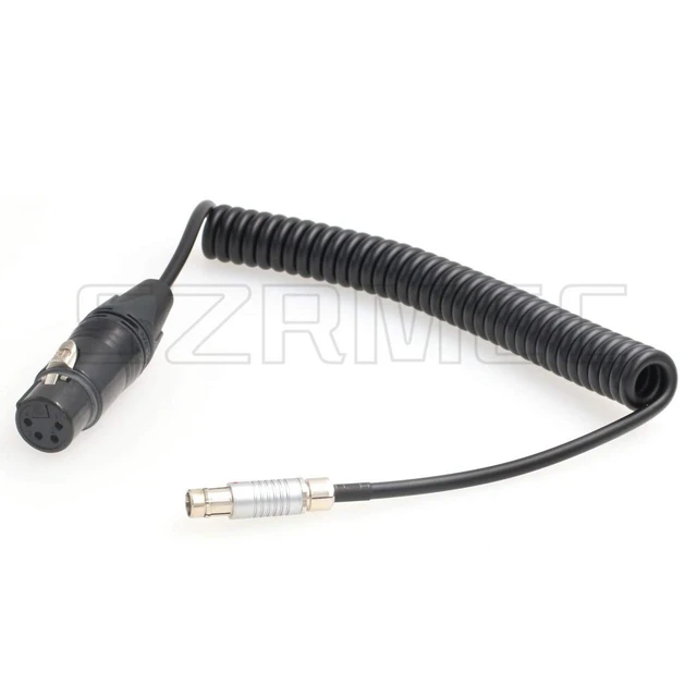 Alt view image 2 of 3 - RS Fischer 3 Pin Male to 4 Pin XLR Female Power Cable for Sony ARRI Alexa Camera to TVlogic LVM-170A Monitor,SmallHD 1303 Monitor
