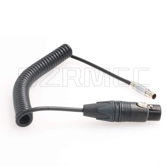 Alt view image 3 of 3 - RS Fischer 3 Pin Male to 4 Pin XLR Female Power Cable for Sony ARRI Alexa Camera to TVlogic LVM-170A Monitor,SmallHD 1303 Monitor