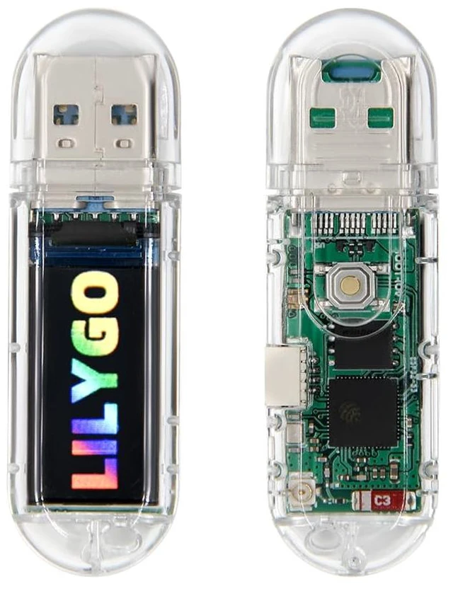 Main image of T-Dongle-S3 ESP32-S3 TTGO Development Board | 0.96 inch ST7735 LCD Display,TF Card