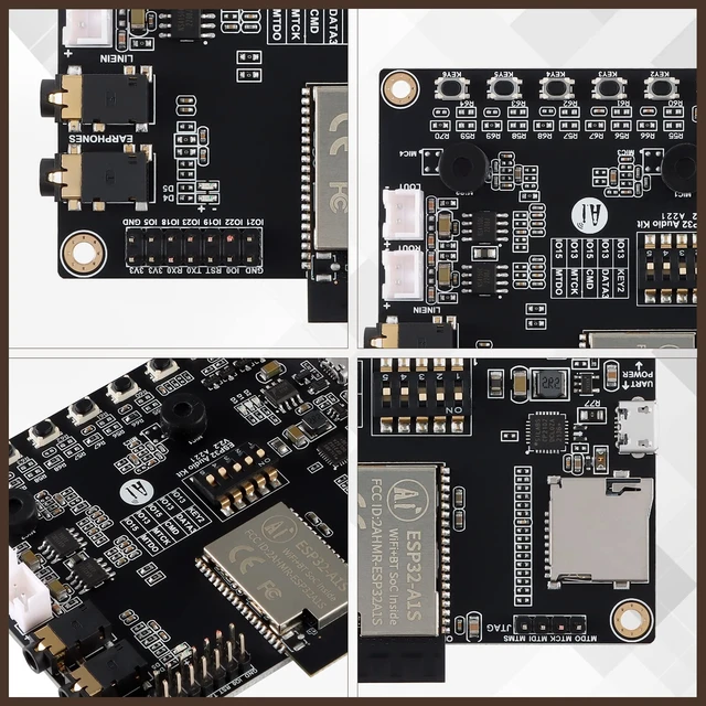 Alt view image 3 of 7 - ESP32-Audio-Kit Audio Development Board, ESP32-A1S Audio Development Board Module, WiFi+Bluetooth Module, ESP32 Serial Port to WiFi ESP32 Audio Kit/ESP32 Ethernet