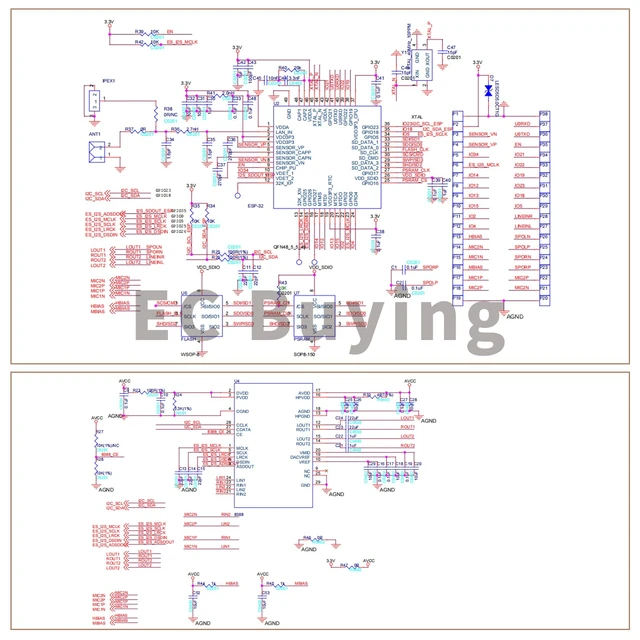 Alt view image 7 of 7 - ESP32-Audio-Kit Audio Development Board, ESP32-A1S Audio Development Board Module, WiFi+Bluetooth Module, ESP32 Serial Port to WiFi ESP32 Audio Kit/ESP32 Ethernet