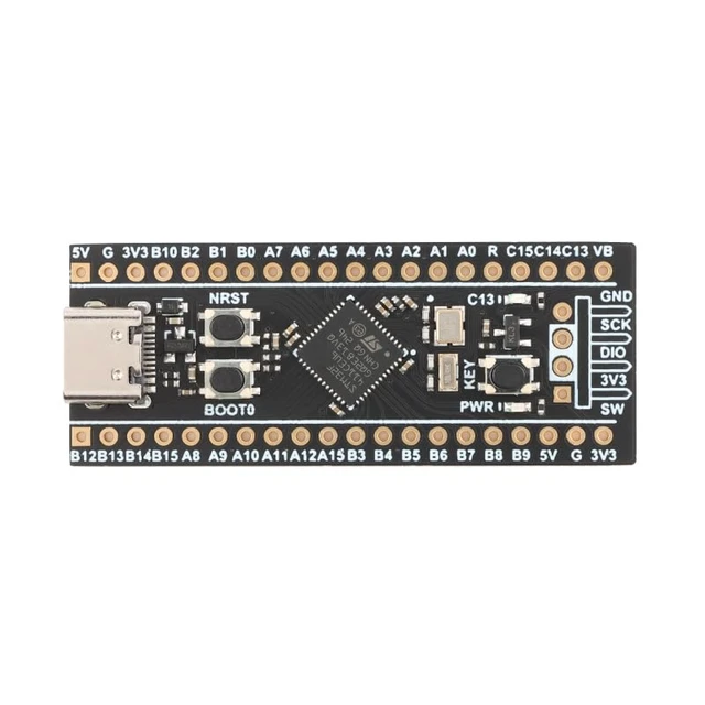 Alt view image 3 of 5 - 2Pcs STM32F411CEU6 Development Board STM32F4 Core STM32F411CEU6 Module System Board Learning Board 100Mhz Freq 128KB RAM 512KB ROM for Programming