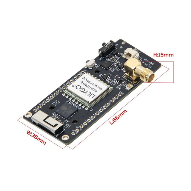 Alt view image 5 of 7 - LoRa32 433Mhz ESP32 TTGO Development Board | 0.96 Inch OLED