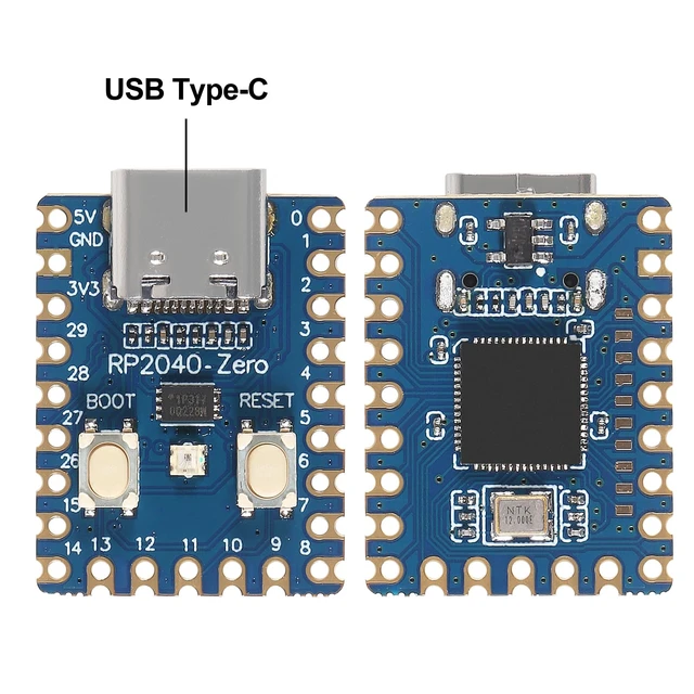 Alt view image 2 of 7 - 2PCS RP2040-Zero RP2040 Microcontroller PICO Development Board Dual-core 264KB Cortex M0+ Processor 2MB Flash Micro Controller