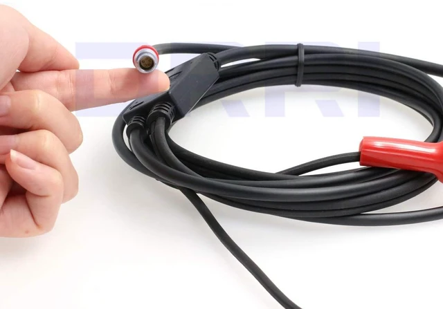 Alt view image 3 of 4 - South S82 S86 GPS-PDL 5pin External Power LE52X Cable with Alligator Clips