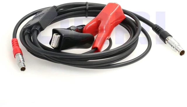 Alt view image 2 of 4 - South S82 S86 GPS-PDL 5pin External Power LE52X Cable with Alligator Clips