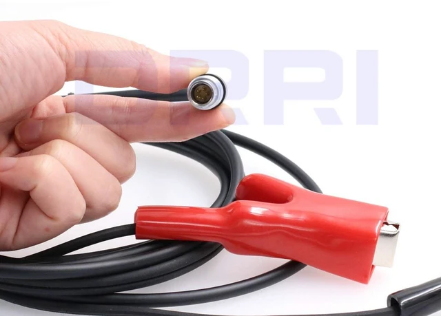 Alt view image 4 of 4 - South S82 S86 GPS-PDL 5pin External Power LE52X Cable with Alligator Clips